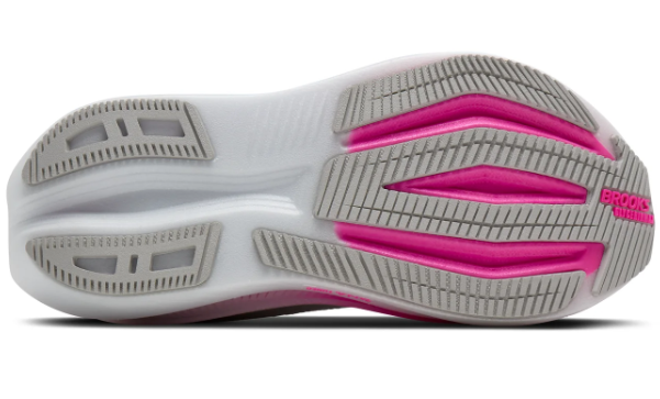 Women’s Max-Cushion Running Shoes – Oyster / Argyle / Cyber Pink