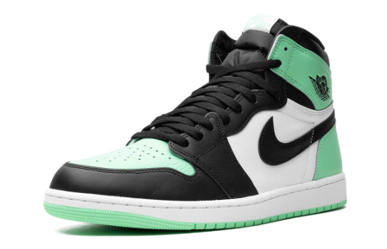 Air Jordan 1 High OG "Green Glow" – Black/White/Mint Green