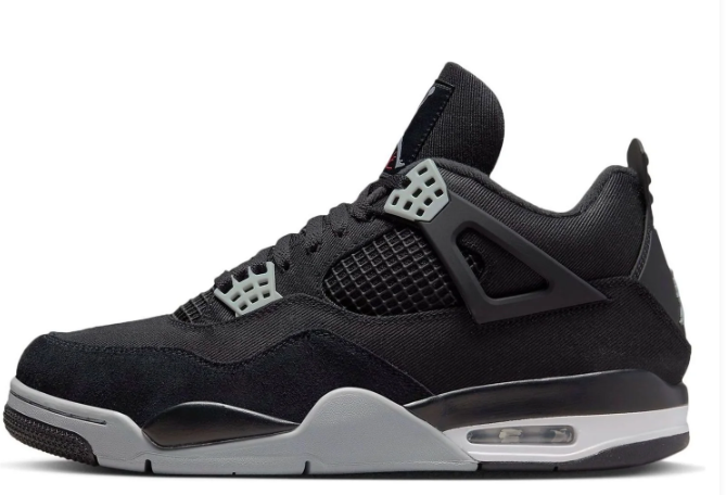 Air Jordan 4 Retro Black Canvas (2022)