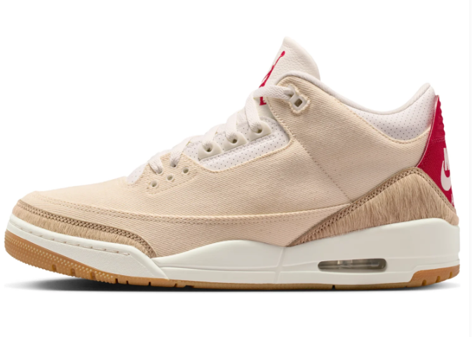 Levi's x Air Jordan 3 "Year of the Horse" – Ecru/Sail/Gym Red