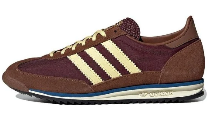 adidas Retro Low-Top Sneakers – Burgundy, Brown & Cream