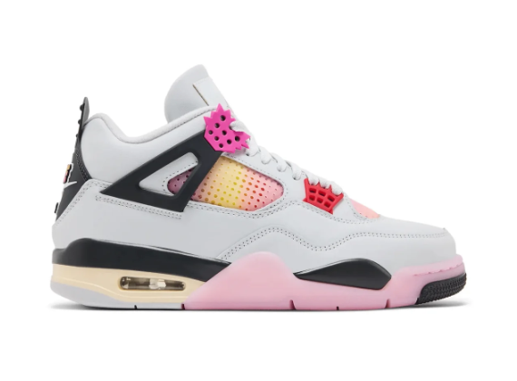 Air Jordan 4 Retro “Comic” – Off White / Fire Pink / Anthracite
